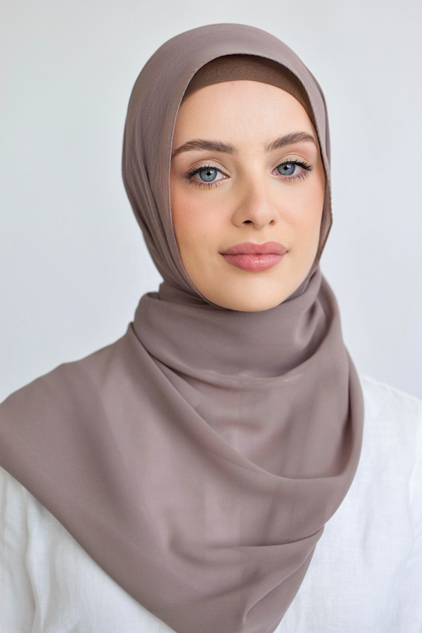Chiffon Rectangle Hijab - 45 Mocha
