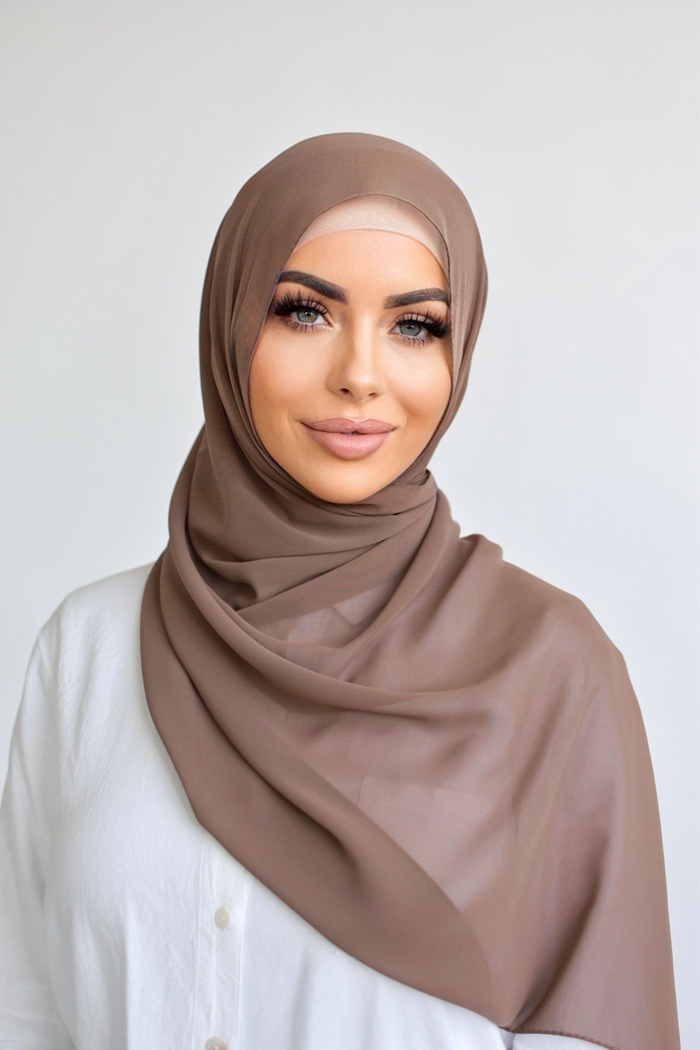 Chiffon Rectangle Hijab - 47 Mocha