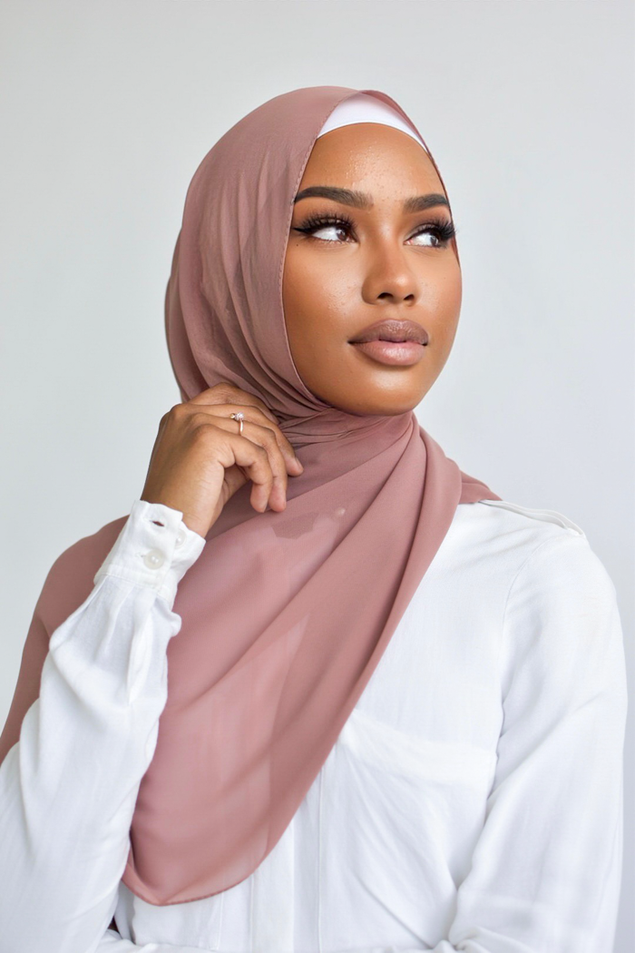 Chiffon Rectangle Hijab - 77 Nude