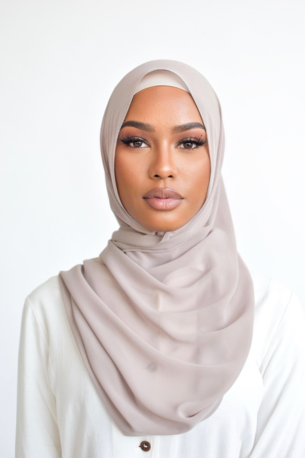 Chiffon Rectangle Hijab - 79 Mocha