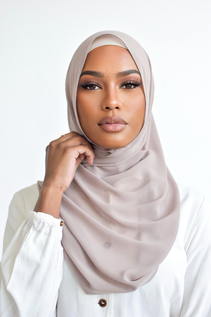 Chiffon Rectangle Hijab - 79 Mocha