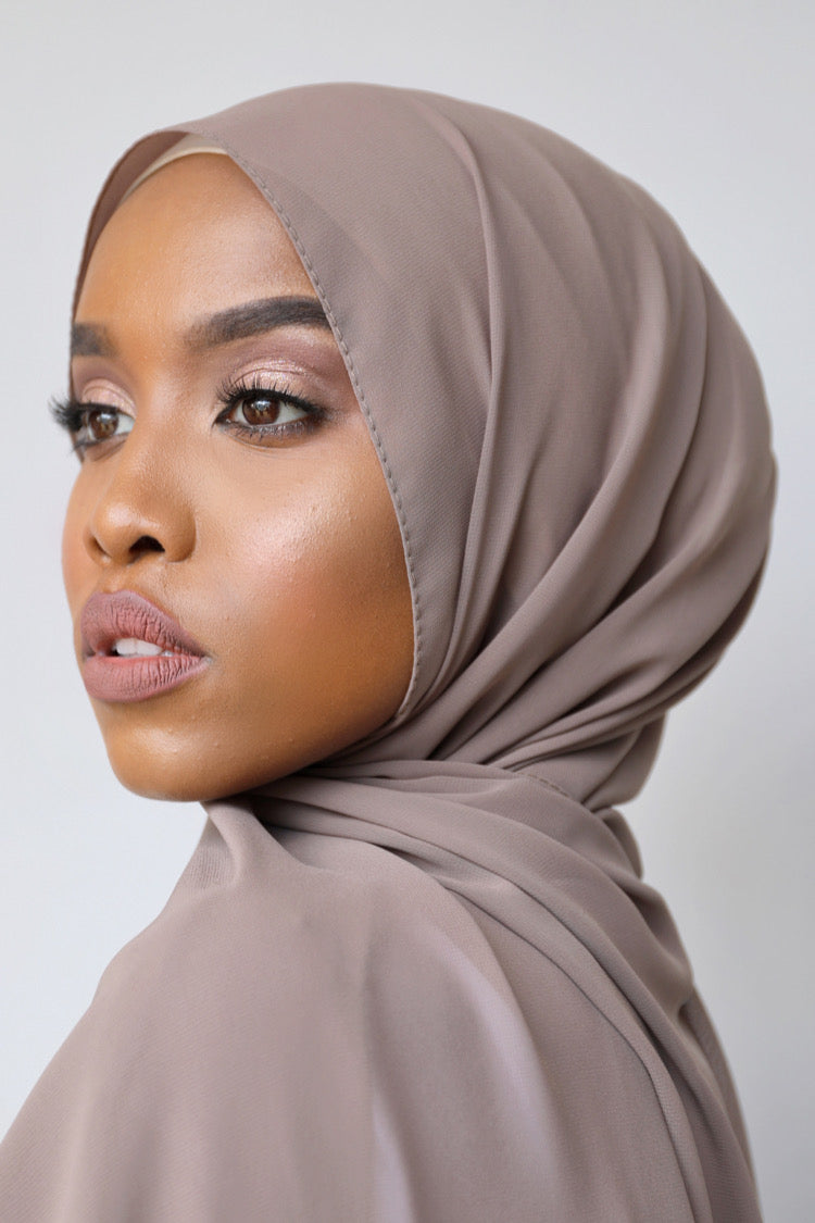Chiffon Rectangle Hijab - 47 Mocha