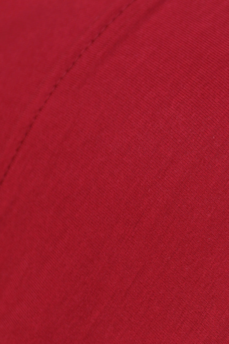 Jersey Open Cap - 19 Maroon