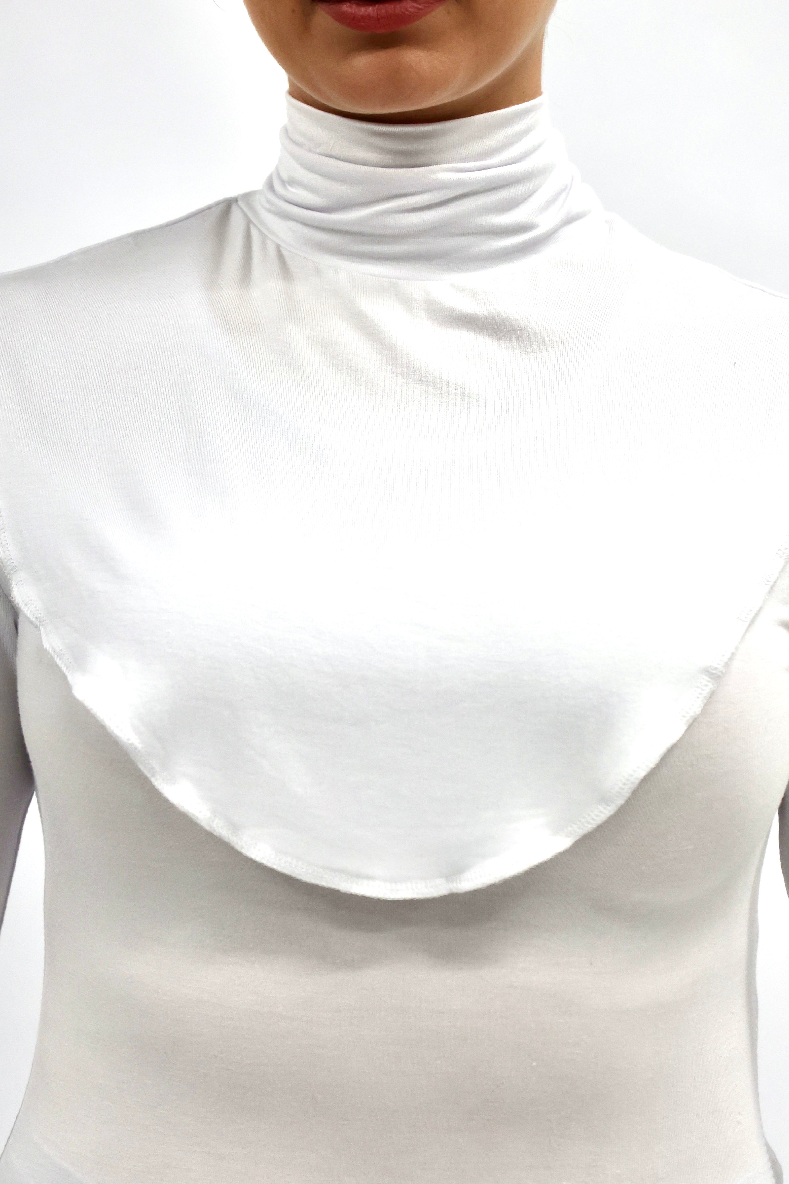 Jersey Neck Cover - White