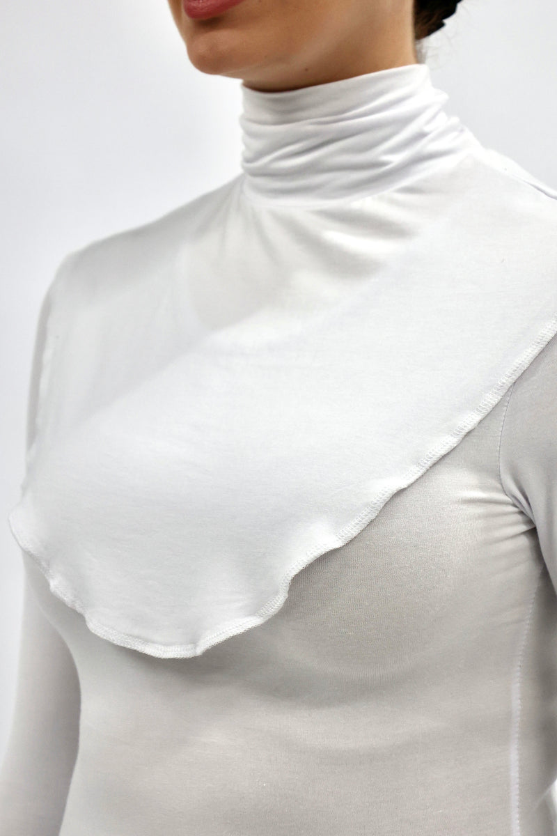 Jersey Neck Cover - White