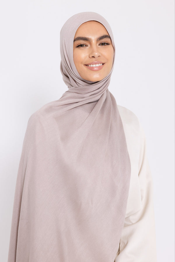 Premium Viscose Hijab - Gray Morn