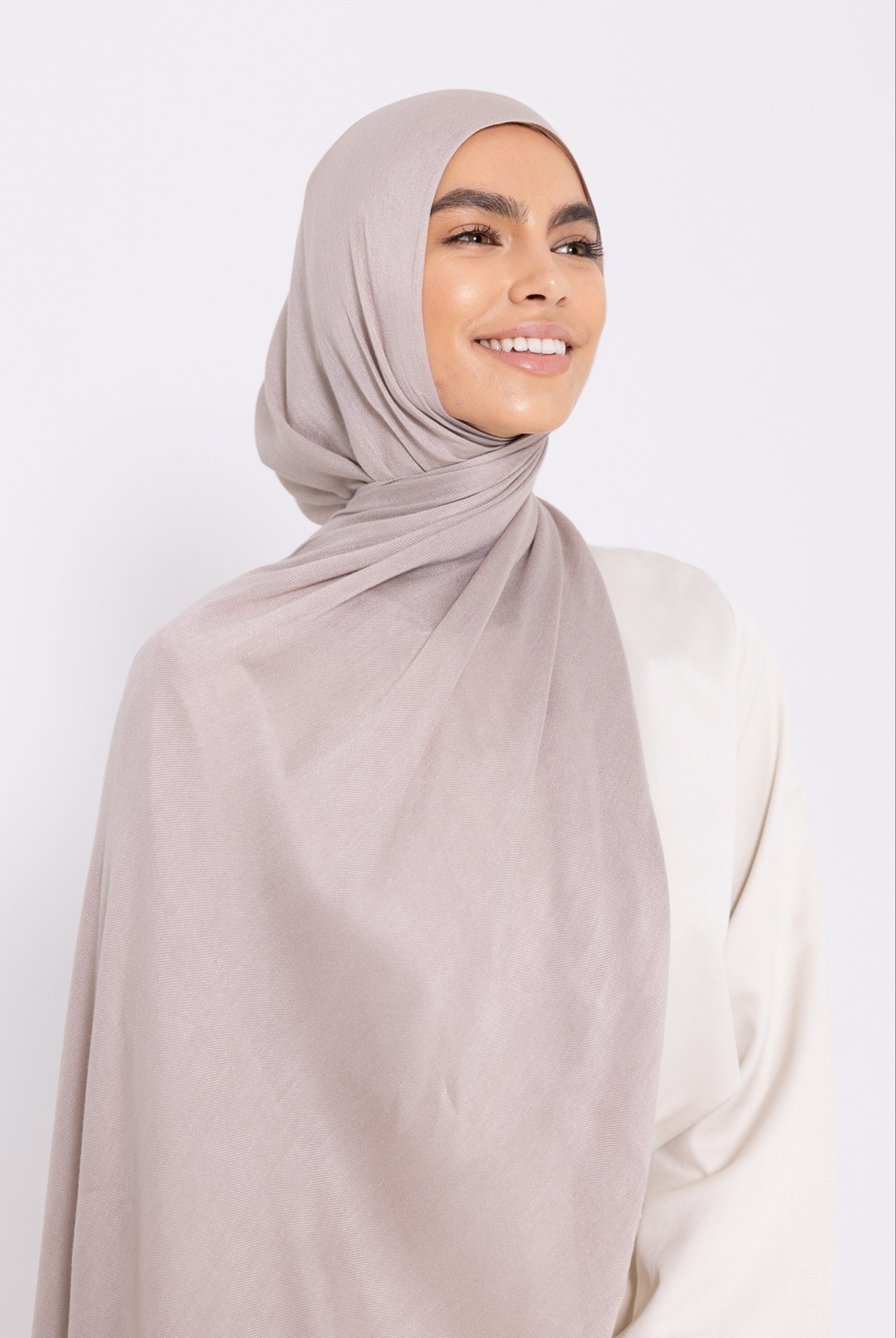 Premium Viscose Hijab - Gray Morn