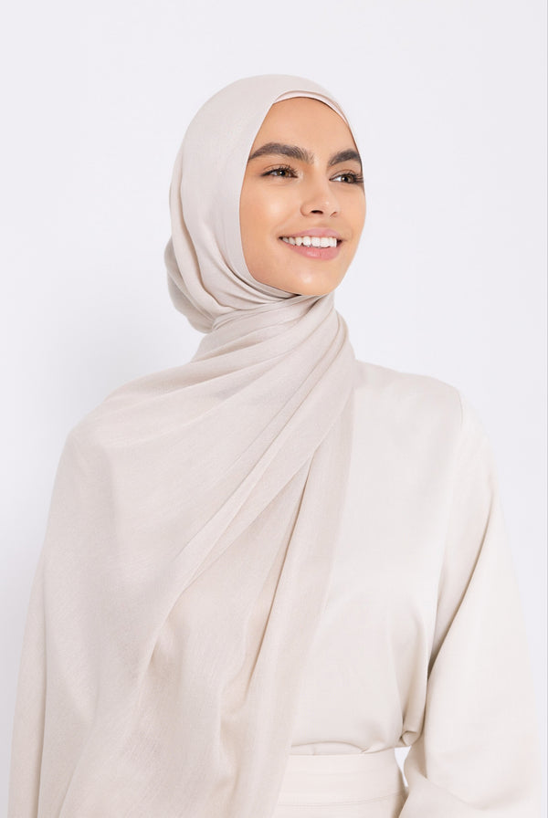 Premium Viscose Hijab - Oatmeal