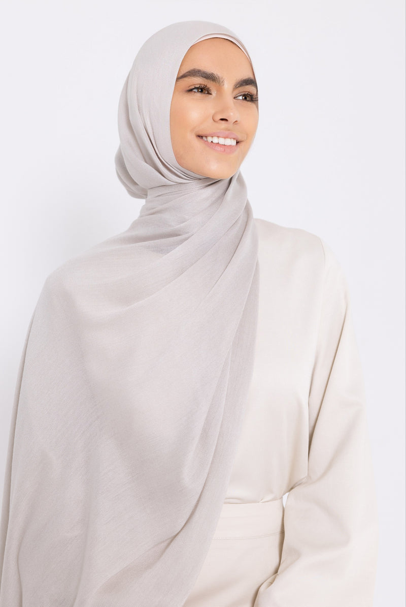 Premium Viscose Hijab - Pumice Stone