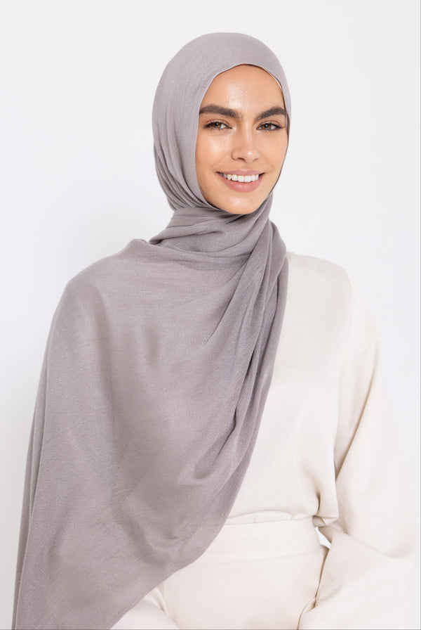 Premium Viscose Hijab - Roman Silver