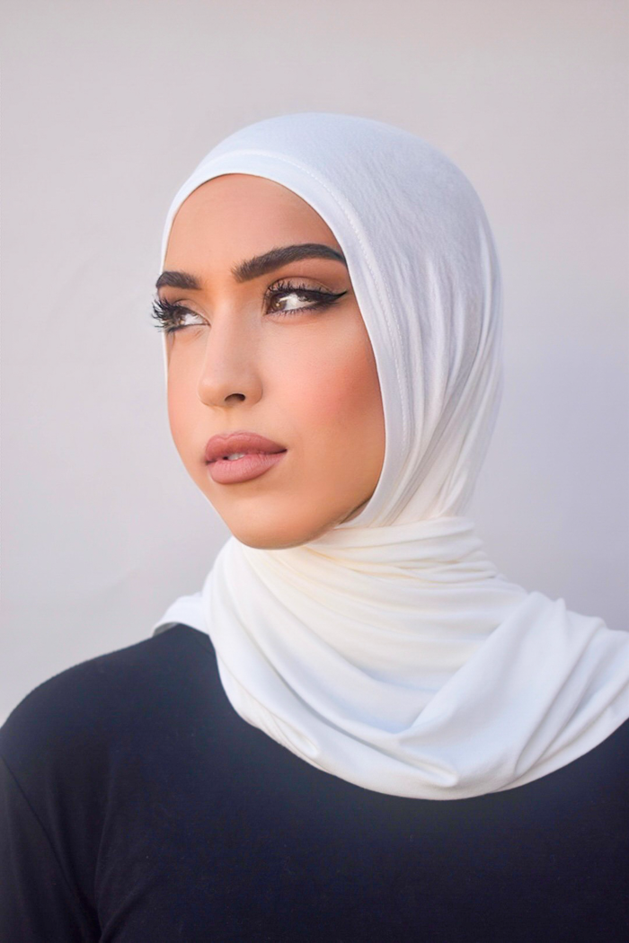 Jersey Hijab - 2 Off White