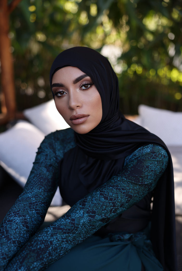 Performance/Swim Wrap Hijab - Black