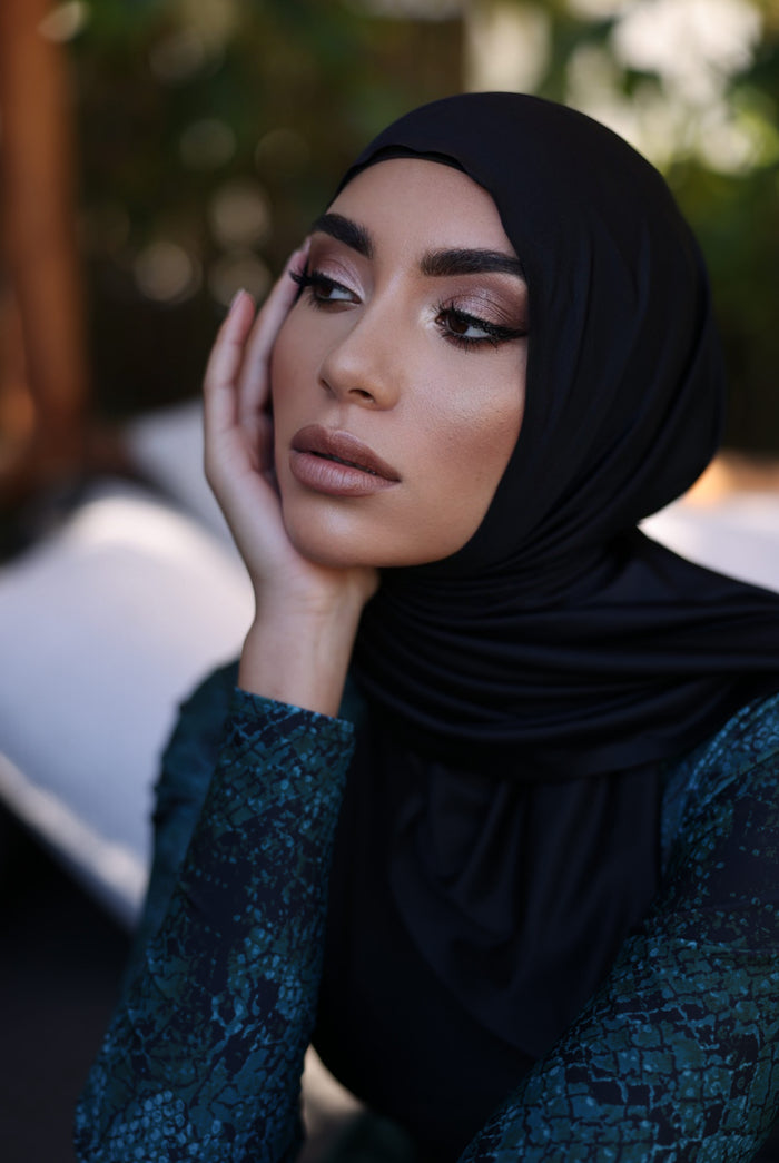 Performance/Swim Wrap Hijab - Black