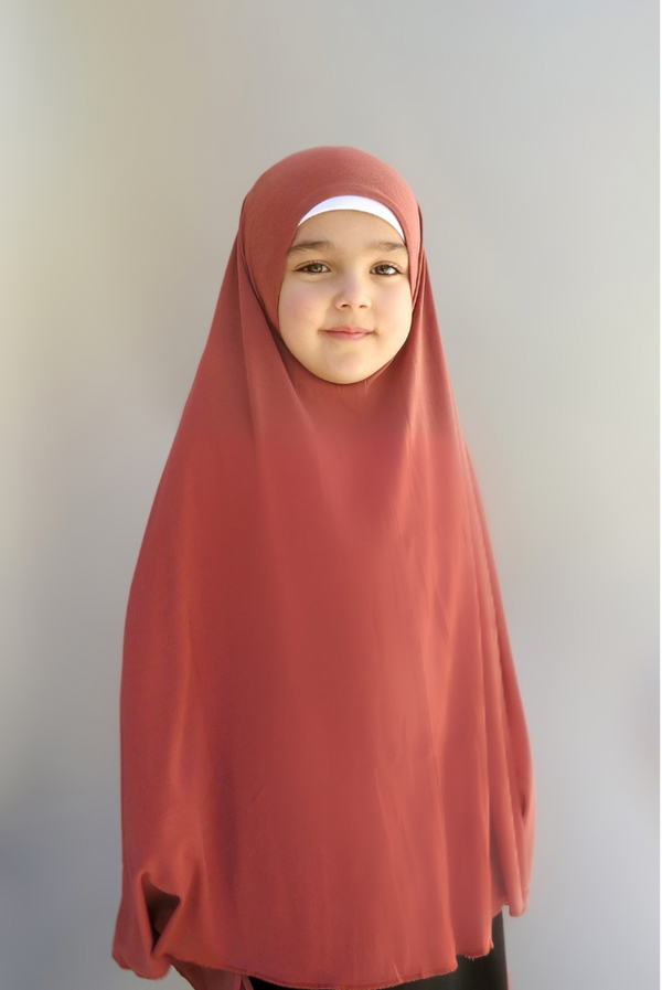 Girls Jilbab - Brick