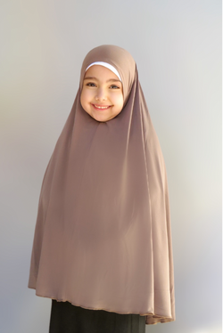 Girls Jilbab - Peanut