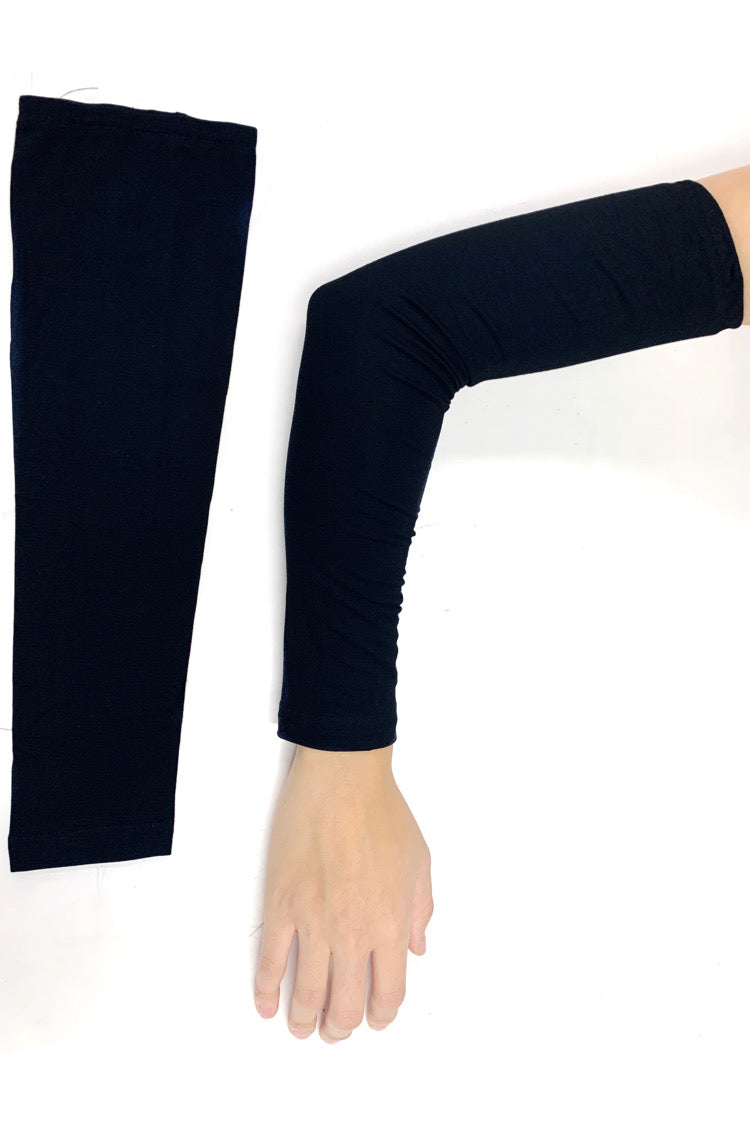 Womens Arm Sleeves - Black