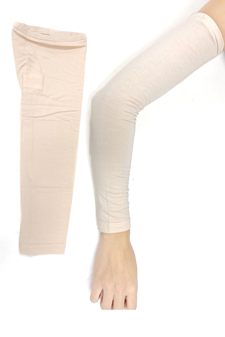 Womens Arm Sleeves - Nude