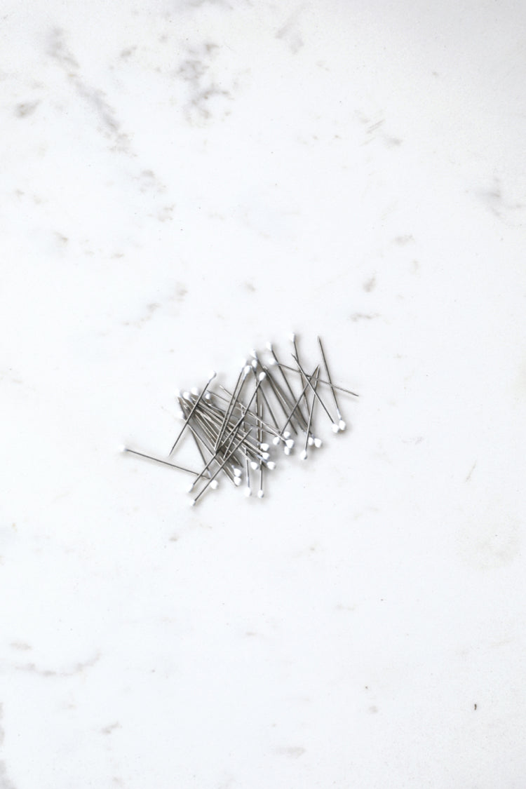 Small Headed Pins - White