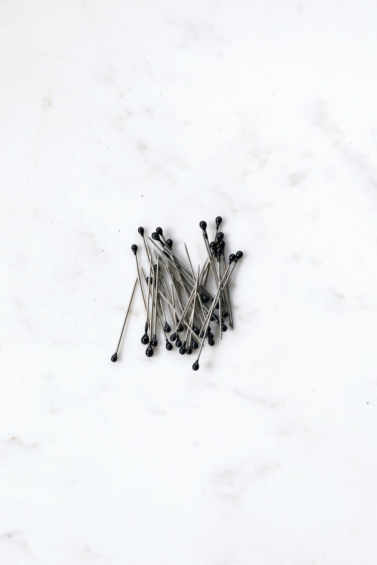 Small Headed Pins - Black