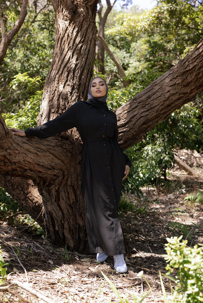 Sports Abaya - Black