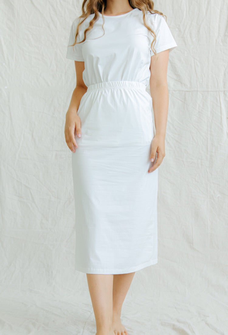 Bamboo Petticoat Underskirt  - White