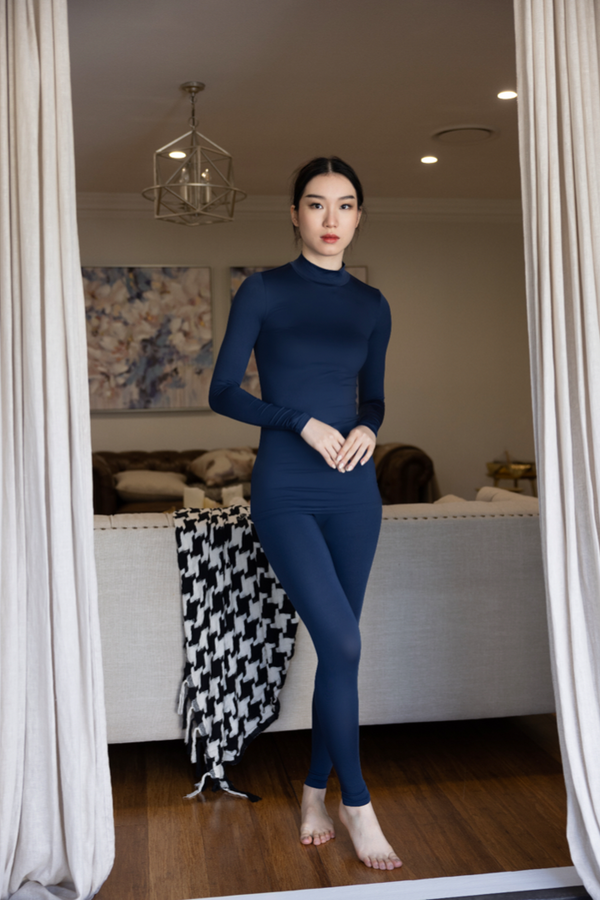 Luxe Basic Leggings - Navy