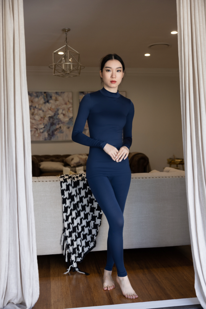 Luxe Basic Leggings - Navy